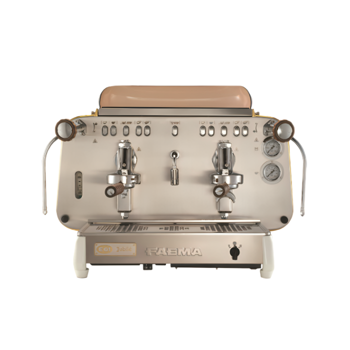 Faema E61 Jubile White Wood Espresso Machine