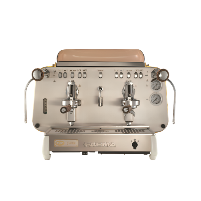 Faema E61 Jubile White Wood Espresso  Machine