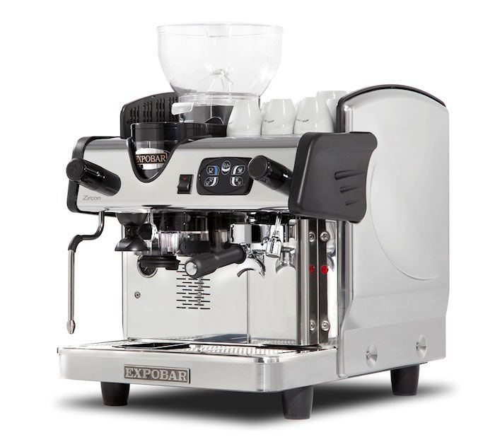 Expobar Zircon Espresso Machine with Integral Grinder - Tall Cup