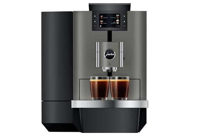 Jura X10 Bean to Cup Coffee Machine - Tank Fed, Dark Inox